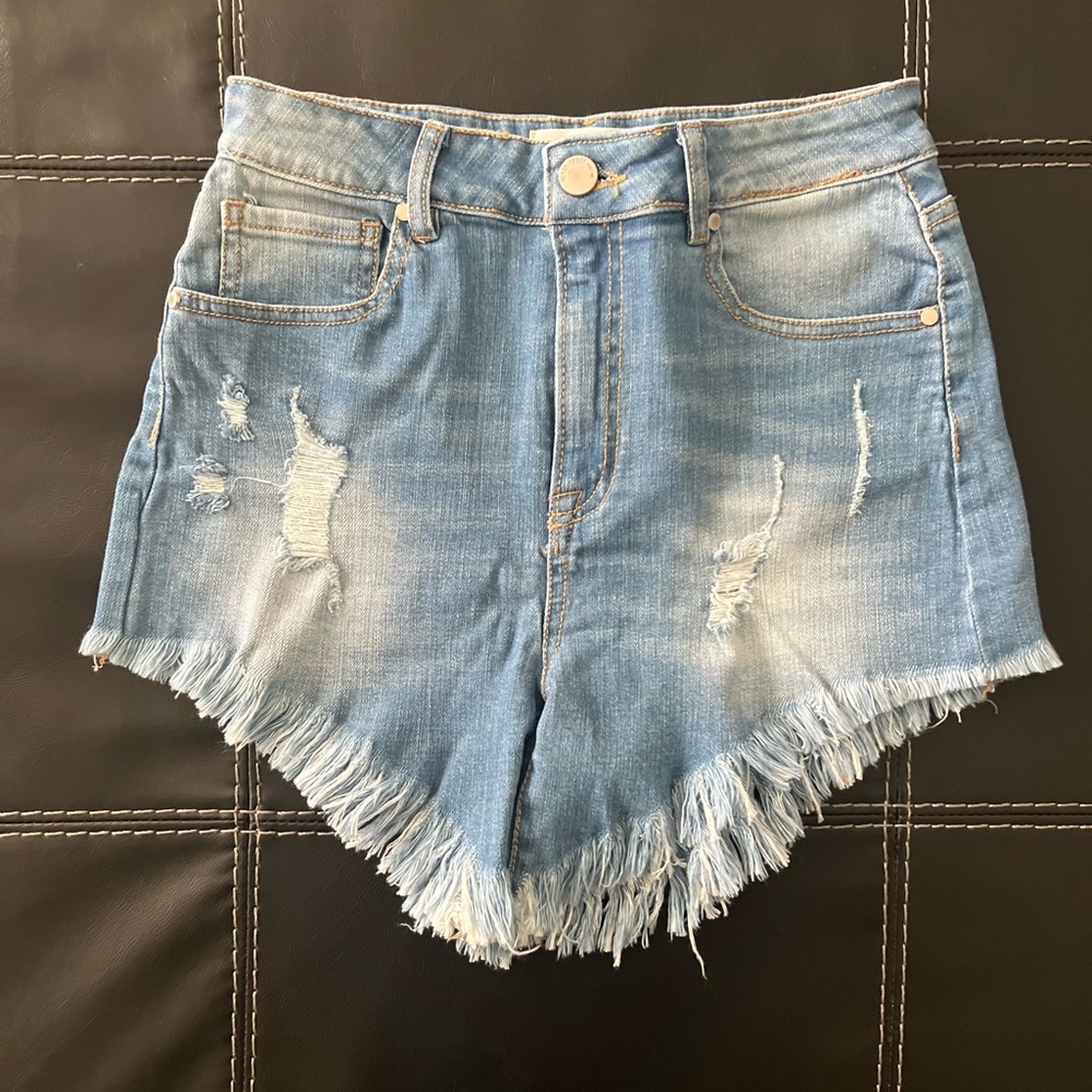 NWOT Distressed High Rise Jean Shorts
